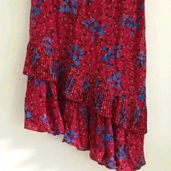Saloni Dress Lexie Scarlet Posey Midi Dress Sz 0 - Picture 8 of 15